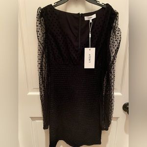 Likely Sheer Sleeve Bodycon Dress